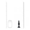 Slim Silicone Anal Plug - M - Black